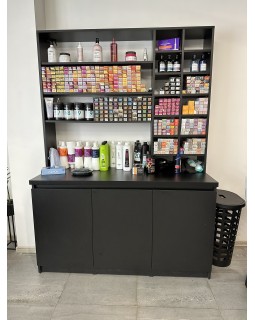 Парикмахерский шкаф -стеллаж для красок COLOR BAR VM 528_black Лаборатория для окрашивания-foto4