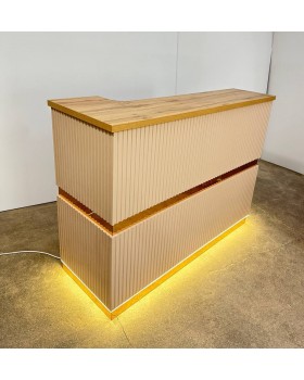 Стойка - рецепция администратора в салона красоты красивые ресепшн с LED подсветкой для клиникиРЕС-13/в_MR Стойка - рецепция администратора в салона красоты красивые ресепшн с LED подсветкой для клиникиРЕС-13/в_MR