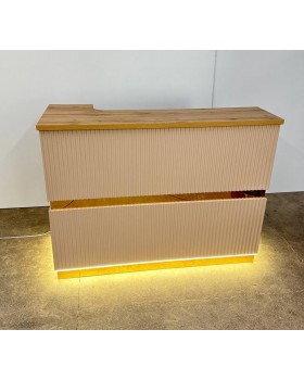 Стойка - рецепция администратора в салона красоты красивые ресепшн с LED подсветкой для клиникиРЕС-13/в_MR-foto3