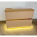 Стійка - рецепція адміністратора в салоні краси красиві ресепшн з LED підсвічуванням для клініки РЕС-13/в_MR Стійка - рецепція адміністратора в салоні краси красиві ресепшн з LED підсвічуванням для клініки РЕС-13/в_MR