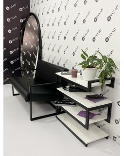 Стелаж LOFT міні столик для зони очікування VM 69 підлогова полиця ЛОФТ-foto3