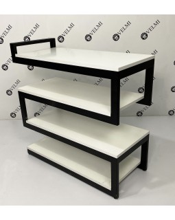 Стелаж LOFT міні столик для зони очікування VM 69 підлогова полиця ЛОФТ-foto4