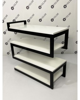Стелаж LOFT міні столик для зони очікування VM 69 підлогова полиця ЛОФТ-foto5