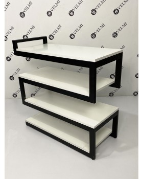 Стеллаж LOFT мини столик для зоны ожидания VM 69 напольная полка ЛОФТ-foto5