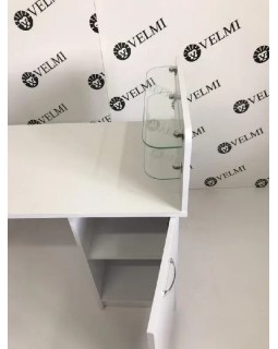 Манікюрний стіл Optima однотумбовий столик майстра манікюру з поличками стіл для манікюру-foto7