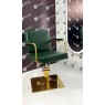 Парикмахерское кресло (ГИДРАВЛИКА) на золотом квадрате Enzo_Cold VM_889