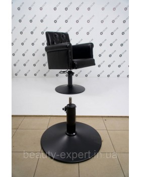 Парикмахерское кресло на ГИДРАВЛИКЕ стильное кресло для салона красоты Menson VM873 Черный диск-foto7