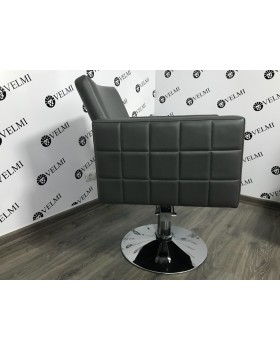 Крісло для клієнта перукарського салону краси/ перукарське крісло на гідравліці Dioni VM809 Диск хром-foto3