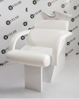 Перукарська мийка Shelley One White мийка перукарська на білій основі з кріслом VM2020 Кераміка Young Польща Перукарська мийка Shelley One White мийка перукарська на білій основі з кріслом VM2020 Кераміка Young Польща