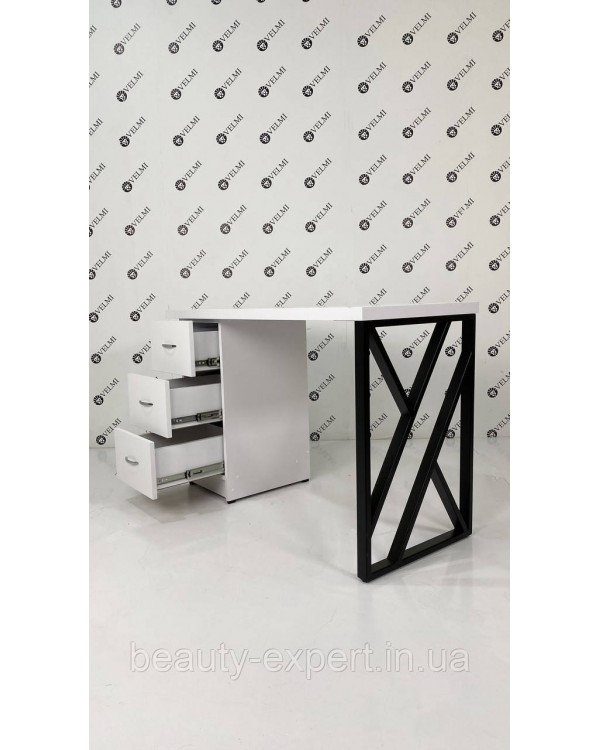 Маникюрный стол Standart LUX LOFT столик для маникюра с одной тумбой VM159