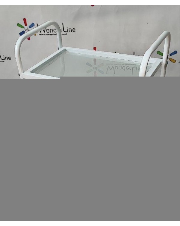 Візок для косметолога Лешмейкер столик для салону краси White_Mini_BR Візок для косметолога Лешмейкер столик для салону краси White_Mini_BR