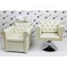 Комплект парикмахерской мебели 2в1 Lili Circle White красивая мебель в салон красоты