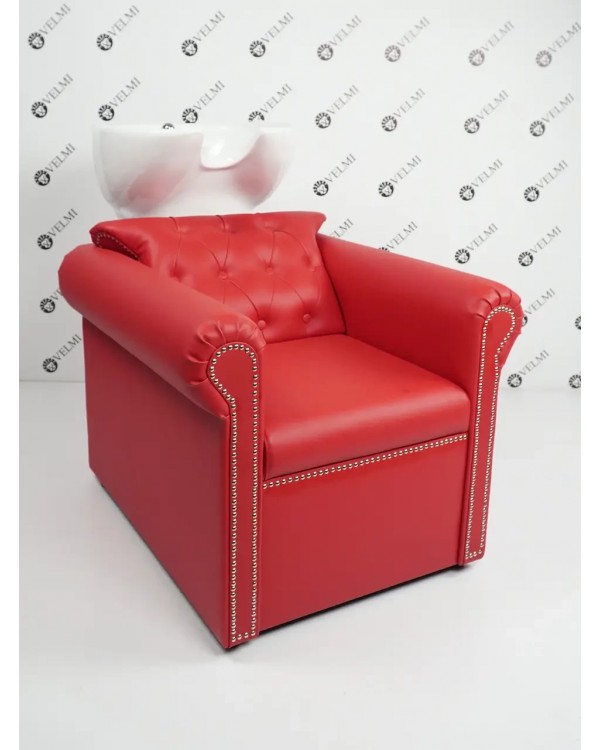 Стильний комплект перукарських меблів LILI Red 3 в 1 меблі для салону краси Стильний комплект перукарських меблів LILI Red 3 в 1 меблі для салону краси