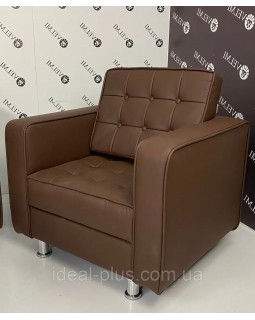 Стильный парикмахерский комплект мягкой мебели 2в1 кресло и диван для ожидания-foto3