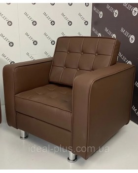 Стильный парикмахерский комплект мягкой мебели 2в1 кресло и диван для ожидания-foto3