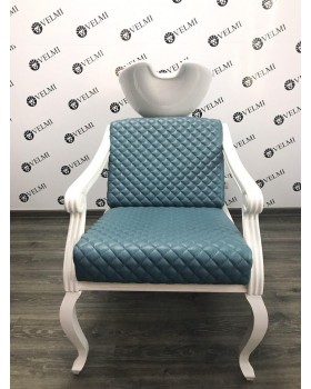 Стильний комплект перукарських меблів Мozart Blue 2в1 меблі для салонів краси-foto3