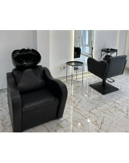 Стильный комплект мебели для парикмахерской 2в1 Ketrin Strong Black мебель для салона красоты Стильный комплект мебели для парикмахерской 2в1 Ketrin Strong Black мебель для салона красоты