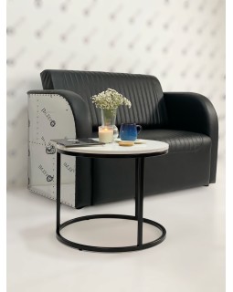 Комплект мебели для парикмахерских 2в1 Infinity Loft диван для ожидания и столик для клиентов Комплект мебели для парикмахерских 2в1 Infinity Loft диван для ожидания и столик для клиентов