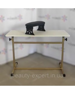 Приставной маникюрный столик с регулируемой высотой стол для мастера тату ножки металл TATU-foto10