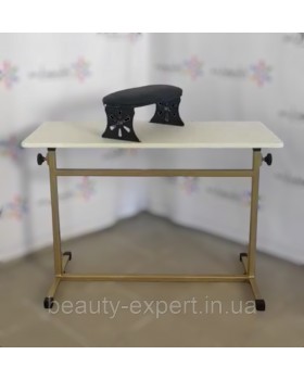 Приставной маникюрный столик с регулируемой высотой стол для мастера тату ножки металл TATU-foto10