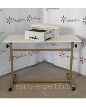 Приставной маникюрный столик с регулируемой высотой стол для мастера тату ножки металл TATU-foto9