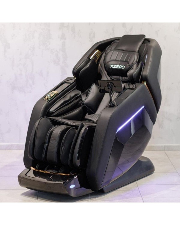 Крісло масажне LX100 Luxury Black масажне крісло з підігрівом для зростання до 200 кг
