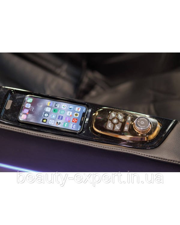 Кресло массажное LX100 Luxury Black массажное кресло с подогревом для роста до 200 кг