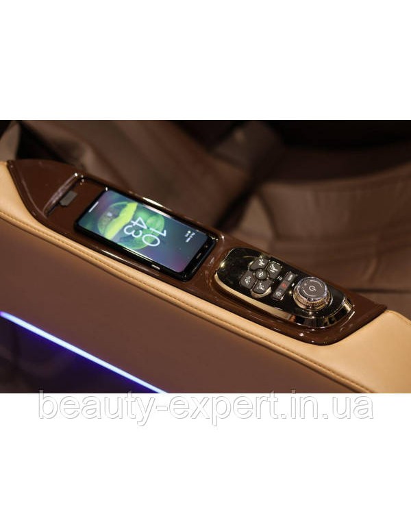 Кресло массажное для отдыха дома LX100 Luxury Brown для пользователя ростом до 200 кг