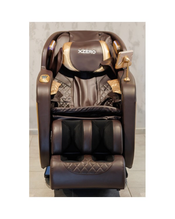 Масажне крісло для користувачів вагою до 130 кг XZERO Y5 SL Brown якісні масажні крісла