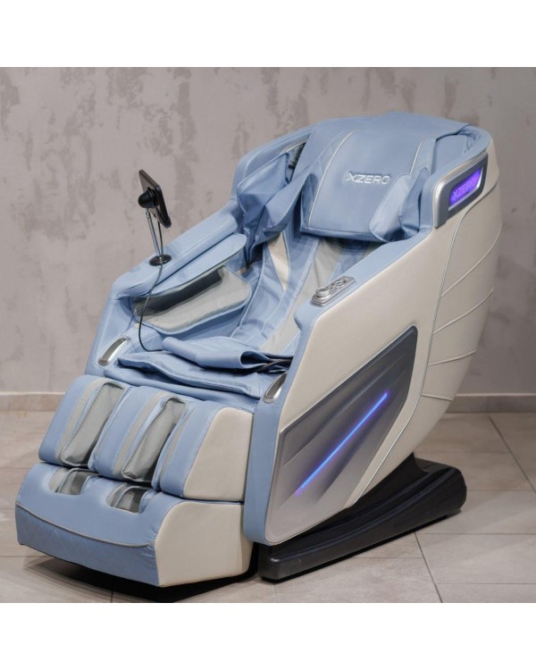 Крісло для відпочинку з масажем всього тіла XZERO Y18 SL Blue на зріст користувача до 185 см і вагою до 130 кг Крісло для відпочинку з масажем всього тіла XZERO Y18 SL Blue на зріст користувача до 185 см і вагою до 130 кг