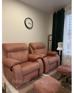 СПА Реклайнер для педикюра Comfort_BR педикюрный кресло-реклайнер в велюре-foto10