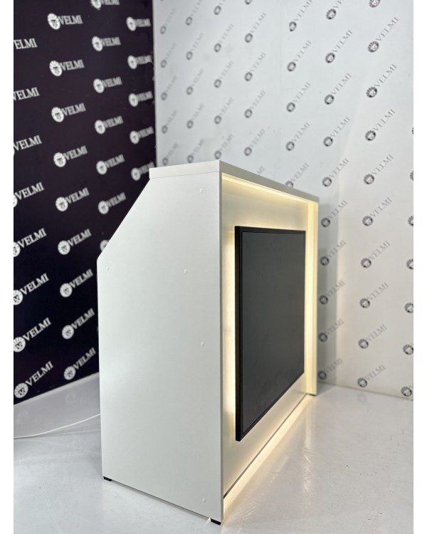 Рецепція з підсвічуванням LED VM427 стійка адміністратора FANCY стіл стійка ресепш для роботи адміністратора Рецепція з підсвічуванням LED VM427 стійка адміністратора FANCY стіл стійка ресепш для роботи адміністратора