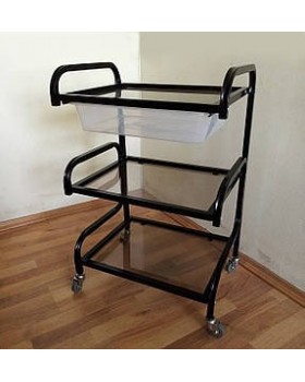 Тележка косметологическая с лотком столик для мастера в салон красоты LV_S3-L-b Тележка косметологическая с лотком столик для мастера в салон красоты LV_S3-L-b