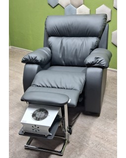 Кресло-реклайнер для педикюра COMFORT_Мех Grey раскладное кресло педикюрное реклайнер для салонов-foto6