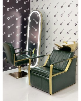 Комплект мебели для салонов красоты 3в1 Lux Bronx Gold парикмахерская мебель-foto4