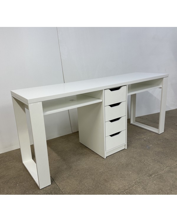 Манікюрний стіл на два майстри СМ500-11 подвійний манікюрний столик у салоні краси Манікюрний стіл на два майстри СМ500-11 подвійний манікюрний столик у салоні краси