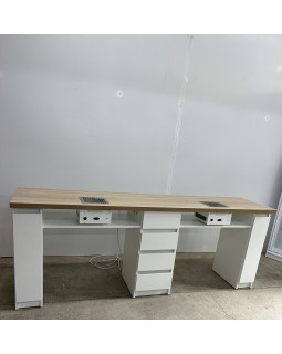 Двойной маникюрный стол с карго СМ500-07 стол мастера в маникюрный кабинет-foto3