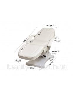 Електрична стаціонарна крісло-кушетка косметологічна мод.YY-878-3М white-foto3