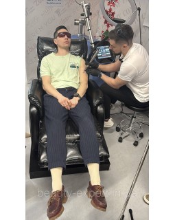 Кресло-реклайнер раскладное для перманента татуажа наращивания ресниц Дания-foto7