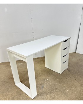 Стол для мастера маникюра Маникюрный однотумбовый столик WHITE MRСМ-100-00-foto3