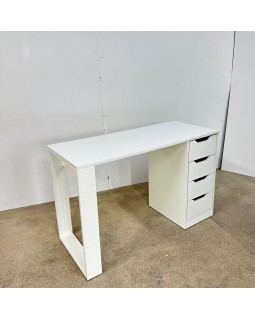 Стол для мастера маникюра Маникюрный однотумбовый столик WHITE MRСМ-100-00-foto4