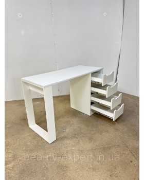 Стол для мастера маникюра Маникюрный однотумбовый столик WHITE MRСМ-100-00-foto6