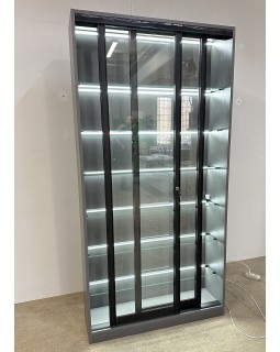 Стеллаж витринный с LED подсветкой Стеклянная витрина лаборатория с замком ВИТ-01б_MR-foto3