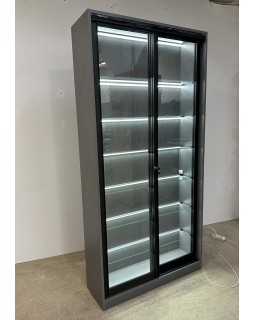 Стеллаж витринный с LED подсветкой Стеклянная витрина лаборатория с замком ВИТ-01б_MR-foto6