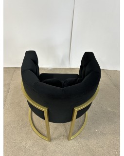 Мягкое кресло для посетителей с металлическим каркасом цвета Gold КР-07в_MR-foto4