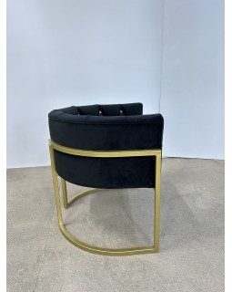 Мягкое кресло для посетителей с металлическим каркасом цвета Gold КР-07в_MR-foto7