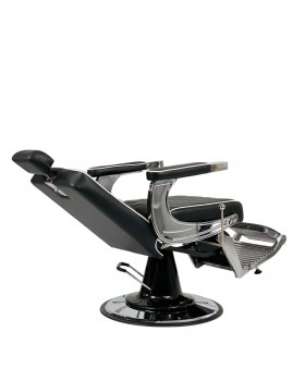Перукарське чоловіче крісло для стрижки Barber Prime Black VM-09-foto3