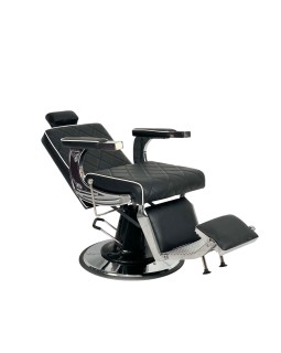 Перукарське чоловіче крісло для стрижки Barber Prime Black VM-09-foto4
