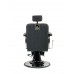 Перукарське чоловіче крісло для стрижки Barber Prime Black VM-09