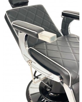 Перукарське чоловіче крісло для стрижки Barber Prime Black VM-09-foto6